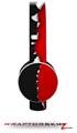 Ripped Colors Black Red Decal Style Skin (fits Sol Republic Tracks Headphones - HEADPHONES NOT INCLUDED) 