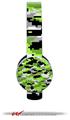 WraptorCamo Digital Camo Neon Green Decal Style Skin (fits Sol Republic Tracks Headphones - HEADPHONES NOT INCLUDED) 
