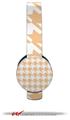 Houndstooth Peach Decal Style Skin (fits Sol Republic Tracks Headphones - HEADPHONES NOT INCLUDED)