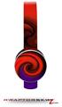 Alecias Swirl 01 Red Decal Style Skin (fits Sol Republic Tracks Headphones - HEADPHONES NOT INCLUDED) 