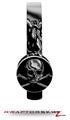 Chrome Skull on Black Decal Style Skin (fits Sol Republic Tracks Headphones - HEADPHONES NOT INCLUDED) 