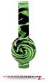 Alecias Swirl 02 Green Decal Style Skin (fits Sol Republic Tracks Headphones - HEADPHONES NOT INCLUDED) 