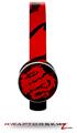 Oriental Dragon Red on Black Decal Style Skin (fits Sol Republic Tracks Headphones - HEADPHONES NOT INCLUDED) 