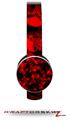 Skulls Confetti Red Decal Style Skin (fits Sol Republic Tracks Headphones - HEADPHONES NOT INCLUDED) 
