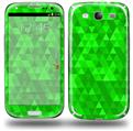 Triangle Mosaic Green - Decal Style Skin (fits Samsung Galaxy S III S3)