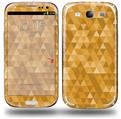 Triangle Mosaic Orange - Decal Style Skin (fits Samsung Galaxy S III S3)