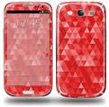 Triangle Mosaic Red - Decal Style Skin (fits Samsung Galaxy S III S3)