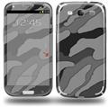 Camouflage Gray - Decal Style Skin (fits Samsung Galaxy S III S3)