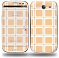 Squared Peach - Decal Style Skin (fits Samsung Galaxy S III S3)