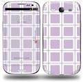 Squared Lavender - Decal Style Skin (fits Samsung Galaxy S III S3)