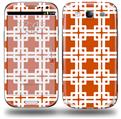 Boxed Burnt Orange - Decal Style Skin (fits Samsung Galaxy S III S3)