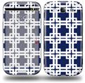 Boxed Navy Blue - Decal Style Skin (fits Samsung Galaxy S III S3)