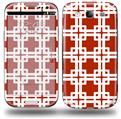 Boxed Red Dark - Decal Style Skin (fits Samsung Galaxy S III S3)