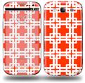 Boxed Red - Decal Style Skin (fits Samsung Galaxy S III S3)
