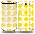 Boxed Yellow - Decal Style Skin (fits Samsung Galaxy S III S3)