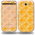 Wavey Orange - Decal Style Skin (fits Samsung Galaxy S III S3)