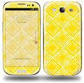 Wavey Yellow - Decal Style Skin (fits Samsung Galaxy S III S3)