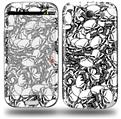 Scattered Skulls White - Decal Style Skin (fits Samsung Galaxy S III S3)
