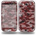 HEX Mesh Camo 01 Red - Decal Style Skin (fits Samsung Galaxy S III S3)