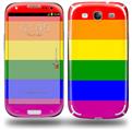 Rainbow Stripes - Decal Style Skin (fits Samsung Galaxy S III S3)