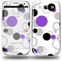 Lots of Dots Purple on White - Decal Style Skin (fits Samsung Galaxy S III S3)