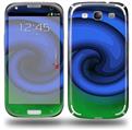 Alecias Swirl 01 Blue - Decal Style Skin (fits Samsung Galaxy S III S3)