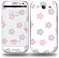 Pastel Flowers - Decal Style Skin (fits Samsung Galaxy S III S3)