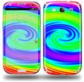 Rainbow Swirl - Decal Style Skin (fits Samsung Galaxy S III S3)