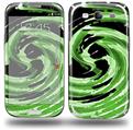 Alecias Swirl 02 Green - Decal Style Skin (fits Samsung Galaxy S III S3)