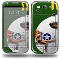 WWII Bomber War Plane Pin Up Girl - Decal Style Skin (fits Samsung Galaxy S III S3)
