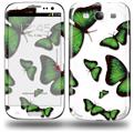 Butterflies Green - Decal Style Skin (fits Samsung Galaxy S III S3)