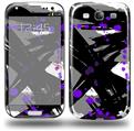 Abstract 02 Purple - Decal Style Skin (fits Samsung Galaxy S III S3)
