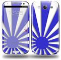 Rising Sun Japanese Flag Blue - Decal Style Skin (fits Samsung Galaxy S III S3)