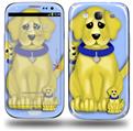 Puppy Dogs on Blue - Decal Style Skin (fits Samsung Galaxy S III S3)