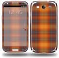 Plaid Pumpkin Orange - Decal Style Skin (fits Samsung Galaxy S III S3)