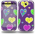 Crazy Hearts - Decal Style Skin (fits Samsung Galaxy S III S3)