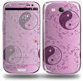 Feminine Yin Yang Purple - Decal Style Skin (fits Samsung Galaxy S III S3)