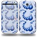 Petals Blue - Decal Style Skin (fits Samsung Galaxy S III S3)