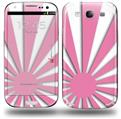 Rising Sun Japanese Flag Pink - Decal Style Skin (fits Samsung Galaxy S III S3)