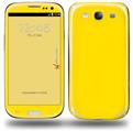 Solids Collection Yellow - Decal Style Skin (fits Samsung Galaxy S III S3)