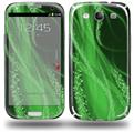 Mystic Vortex Green - Decal Style Skin (fits Samsung Galaxy S III S3)