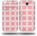 Squared Pink - Decal Style Skin (fits Samsung Galaxy S IV S4)