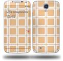 Squared Peach - Decal Style Skin (fits Samsung Galaxy S IV S4)