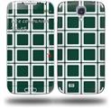 Squared Hunter Green - Decal Style Skin (fits Samsung Galaxy S IV S4)