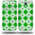 Boxed Green - Decal Style Skin (fits Samsung Galaxy S IV S4)