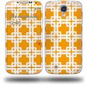 Boxed Orange - Decal Style Skin (fits Samsung Galaxy S IV S4)