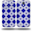 Boxed Royal Blue - Decal Style Skin (fits Samsung Galaxy S IV S4)
