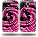 Alecias Swirl 02 Hot Pink - Decal Style Skin (fits Samsung Galaxy S IV S4)