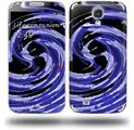Alecias Swirl 02 Blue - Decal Style Skin (fits Samsung Galaxy S IV S4)