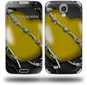 Barbwire Heart Yellow - Decal Style Skin (fits Samsung Galaxy S IV S4)